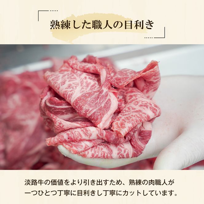 【6ヶ月コース】淡路牛切り落とし1.2Kg（300g×4パック）定期便　　[切落し 切り落し きりおとし 牛肉]