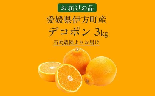 【先行予約】デコポン3kg ※離島への配送不可 （2027年2月10日より順次発送予定） IKTAG005 