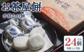 お茶屋餅（手結山の餅）8個入り×3箱 合計24個 お餅 モチ もち つき餅 あんこ餅 お菓子 和菓子 おやつ スイーツ 和スイーツ 澤餅茶屋 高知県 香南市 冷凍 sw-0003