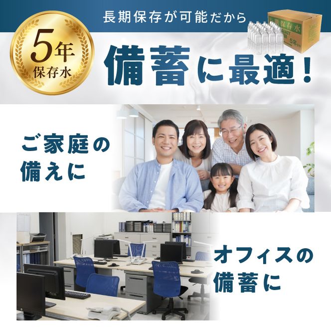 安心・安全　国産長期保存水　～体にやさしい軟水～［166I01］
