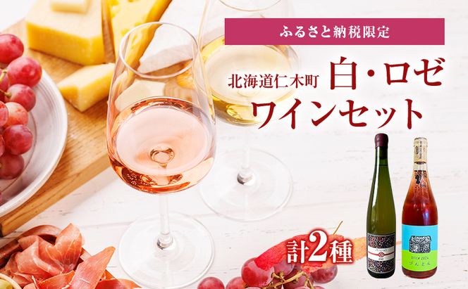 ふるさと納税限定セット 北海道仁木町 Domaine Bless醸造　白・ロゼ2本セット【Domaine Bless×OneTune Wines】 お酒 酒 果実酒 晩酌 葡萄 ぶどう ブドウ 料理 食事 お祝い 北海道 仁木町 飲み比べ