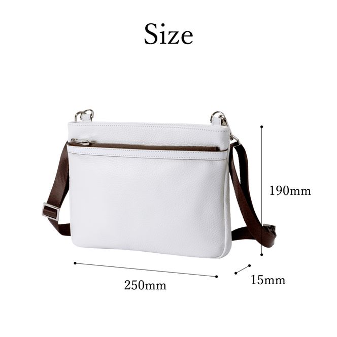 豊岡鞄サコッシュCJTE-024(ホワイト)