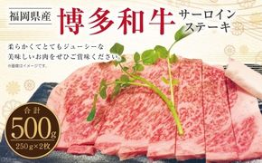 博多和牛 サーロインステーキ 250g × 2枚 合計500g 柔らかい ジューシー 食肉技術専門士 厳選 真空パック 冷凍 和牛 牛肉 牛 肉 お肉 にく ニク ステーキ サーロイン