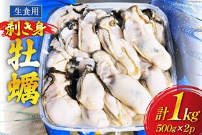 【期間限定発送】 牡蠣 むき身 生食用 500g×2p 計1kg (約26‐44個入) [住喜水産 宮城県 気仙沼市 20564824] 期間限定 冷蔵 新鮮 濃厚 真牡蠣 カキ かき 生牡蠣 魚貝類 生牡蠣 貝 海鮮 魚介類 なべ カキフライ 牡蠣ご飯 魚介