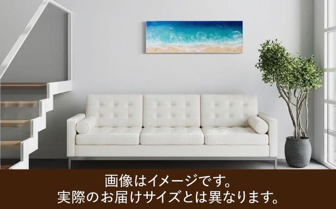 レジンアート 『波のキャンバス』 A1サイズ アート インテリア 絵画 アートパネル おしゃれ 沖縄市 / Kays Artistry[BCAG018]