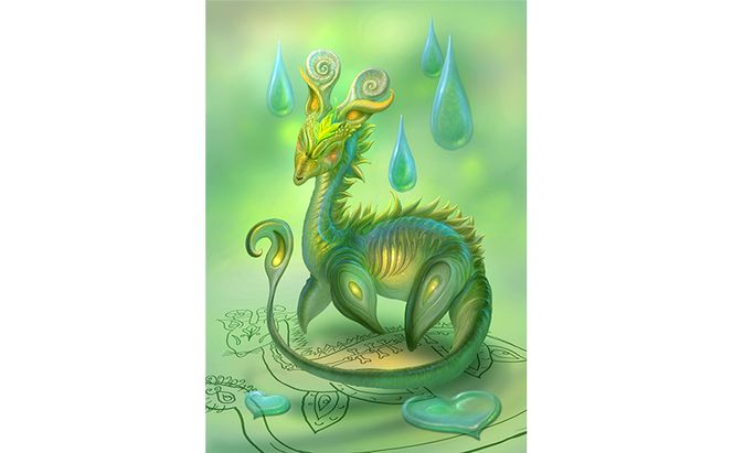 内尾和正 があなたの為に描きおろすオリジナルイラスト 「夢のいきもの」  絵画 インテリア 