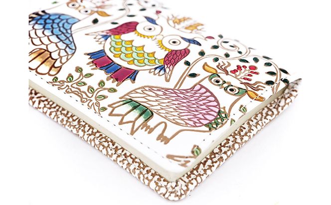 【文庫屋大関】箱まち小銭入れ　ふくろう【皮革工芸品】 ファッション小物 財布 民芸品 