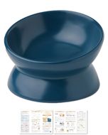 【獣医師が監修】 猫 犬 食器 フードボウル 吐き戻し防止 フードボウル小 ネイビー 【kw0286-0054-8】