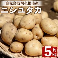 じゃがいも ニシユタカ(5kg) 国産 鹿児島県産 阿久根市産 じゃがいも ジャガイモ 芋 ポテト にしゆたか 野菜 期間限定 数量限定 ポテトサラダ コロッケ 常温 常温配送 【慶越農園】akn107-09