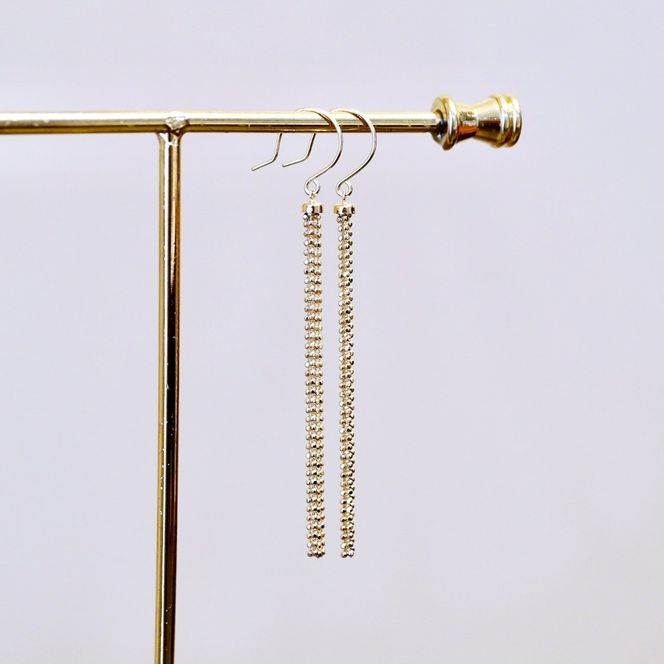 K18 YG イエローゴールド 地金 揺れる ピアス 保証書付 NO-1963 SWAD034