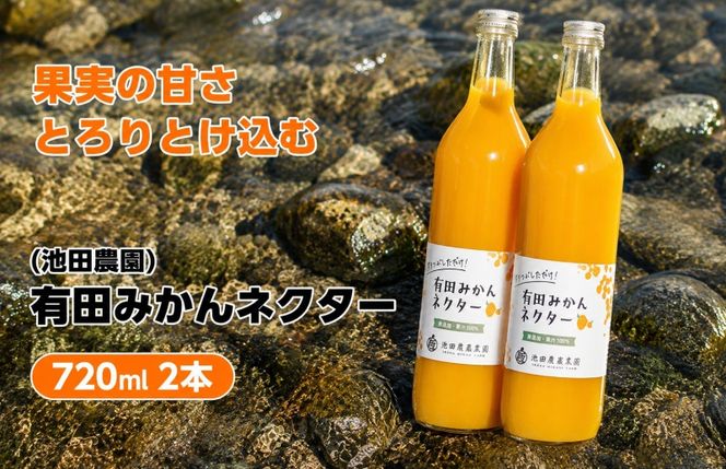 みかん ネクター 100％ ジュース / 温州みかん 有田みかん 果汁 無添加 柑橘 和歌山 7000円 720ml ※北海道・沖縄・離島への配送不可 //drink【ikd100-to720-2A】