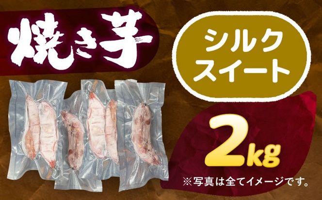 選べる品種/ 焼き芋 シルクスイート 2kg (4〜8本) さつまいも 焼きいも おやつ 愛西市 / 就労継続B型事業所ヤシの木[AEDG001]