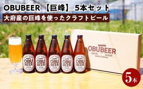 巨峰を使ったすっきりな味わいのクラフトビールOBUBEER【巨峰】 5本セット 232238_AX02-PR