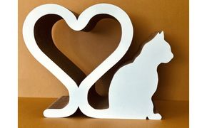 ねこの爪とぎ　しっぽCT　カラー；ホワイト【 ペット用品 爪とぎ 神奈川県 小田原市 】 142069_HL005