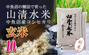 【令和8年産 新米】 新潟県魚沼産コシヒカリ「山清水米」玄米10kg