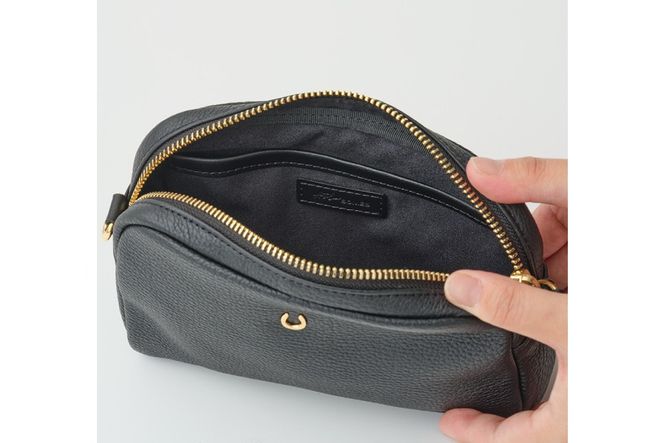 SOMES AT-70 ポシェット ブラック [ソメスサドル 北海道 砂川市 12260900] ソメス メンズ レディース 革 本革 レザー 革製品 鞄 バッグ 革鞄 革カバン 革バッグ