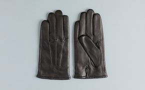 メンズイタリアンレザーグローブ ファッション 小物 イタリアンラムレザー ピケ縫い 