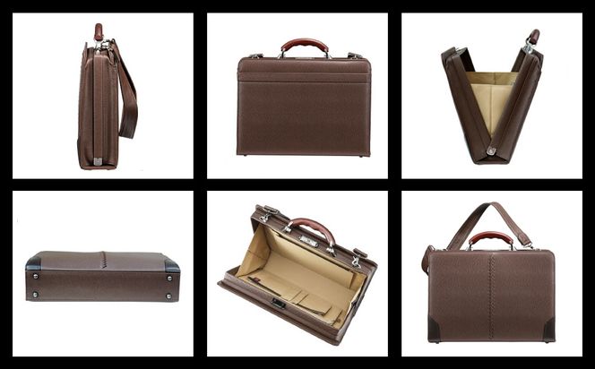 豊岡鞄 YOUTA リザード 3Direction YKM7 チョコ