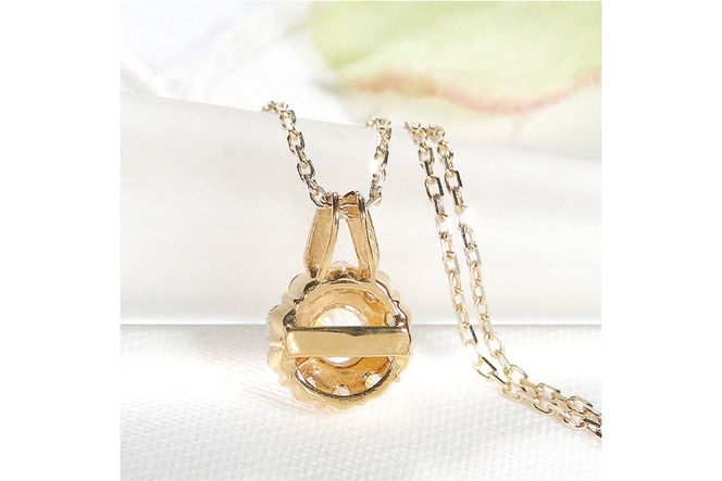 ネックレス K18YG イエローゴールド ダイヤモンド 0.35ct 【f218-k18yg】 [オーダーメイドジュエリーメイ 山梨県 韮崎市 20742934] ペンダント ジュエリー アクセサリー ダイヤ K18 18金 宝石
