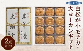 白松が小モナカ・大ヨーカンギフト 2点詰合わせ 【モナカ ヨーカン 和菓子 仙台銘菓 白松がモナカ 詰合せ ふるさと納税 仙台市 名物菓子】 041009_AR003