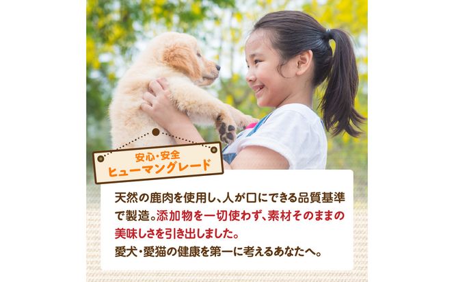 【R15014】【ペットフード（犬・猫用）】 鹿肉ジャーキー 50g×1パック
