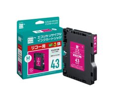 エコリカ【リコー用】 GC43M 互換リサイクルインク（型番：ECI-RC43M）　リコー リサイクル インク 互換インク カートリッジ インクカートリッジ カラー オフィス用品 プリンター インク 山梨県 富士川町