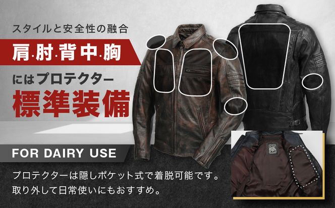 【デグナー】レザージャケット ブラック M｜京都 バイクギア 人気ブランド バイク [23SJ-5]［ レザージャケット やぎ革 軽くて丈夫 人気 おすすめ レザー 革 革ジャン ツーリング ライダー バイカー お取り寄せ 通販 送料無料 ふるさと納税 ］ 261009_A-JR174VC01A