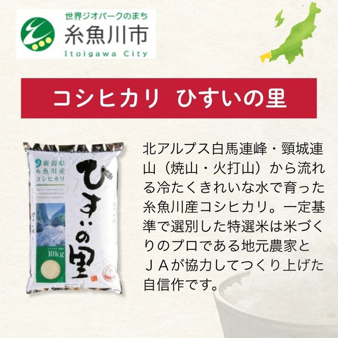 上越地域3市 リレー米　コシヒカリ 定期便 5㎏×3回 15㎏