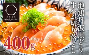 鶏肉 地鶏 丹波 黒鶏 生ハム 切落し 400g (100g×4パック) とり肉 鶏 肉 お肉 鶏むね肉 鳥むね チキン ブランド鶏 おつまみ つまみ サラダ 小分け 小分けパック おうちごはん パーティー パーティーメニュー 国産 冷凍 送料無料