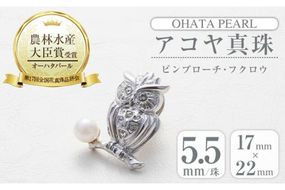 アコヤ真珠シルバーブローチ⑦（8.0mm珠） | 『大山真珠店