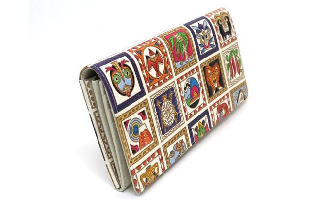 【文庫屋大関】束入れ アフリカ【皮革工芸品】 財布 お札 お札入れ 長財布 カード 小銭 牛革 手作り 日本製 墨田区 東京都