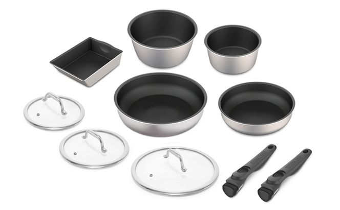 フライパンセット ダイヤモンドグレイス 10点セット DG-S10S シルバー アイリスオーヤマ ダイヤモンドコートパン なべ 料理 ダイヤモンドコーティング 耐摩耗性 調理器具 ih ガス オーブン対応 卵焼き機 エッグパン 取っ手外せる