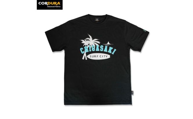 LOHASTYLE CORDURA天竺 CHIGASAKI 半袖T ブラック オリジナル Tシャツ 半袖 黒 男女兼用 湘南 茅ヶ崎市 神奈川県