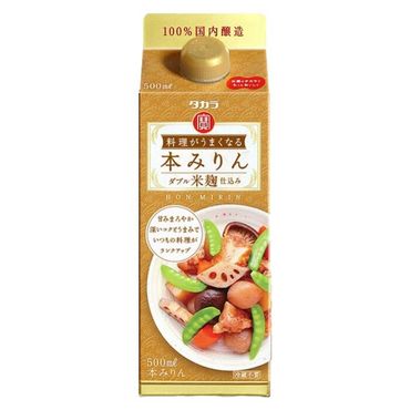 タカラ料理がうまくなる本みりん〈ダブル米麹仕込み〉500ml　12本-[G448]