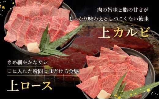 【2025年11月以降順次発送】希少な特選石垣牛をご家庭で！！全3回合計1.2kgの焼肉セット　上赤身（ウチモモ、シンタマ、ランプ）、上カルビ、上ロース各400gずつ&石垣牛 MARU秘伝の焼肉タレ100ml×3本