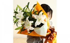豪華なカサブランカの花束| 花 花束 記念 サプライズ ギフト プレゼント 神奈川県 小田原市  142069_BN002