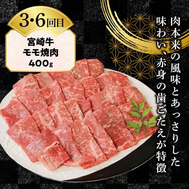 【6ヶ月定期便】宮崎牛食べ比べ焼肉 N0147-YF097