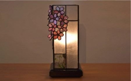 ステンドグラス ランプ SL-7 《糸島》【アトリエエトルリア】照明 インテリア 工芸品 [ARF006]