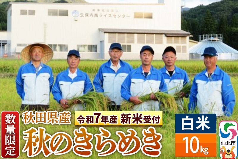 [令和7年産 新米予約][白米]秋のきらめき 10kg(10kg×1袋)精米 秋田県 仙北市産 10キロ|02_onm-070501