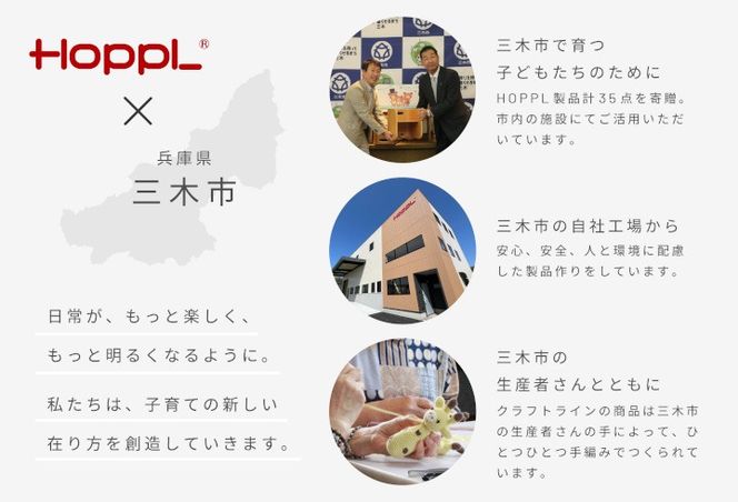 HOPPL（ホップル）チョイスベビー 専用クッション付き（チョイスベビー：ウォールナット クッション：ネイビー）