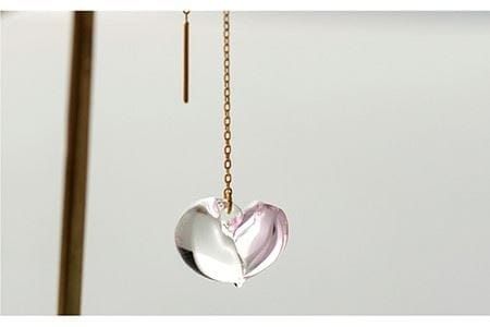 cocoro アロマ チェーン ピアス K18YG 《糸島》【タビノキセキ】[ADB023] アクセサリー アロマ ピアス ガラス ハンドメイド クラフト