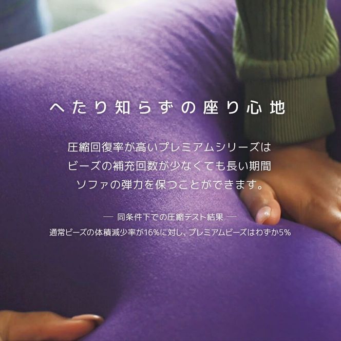 Yogibo Zoola Lounger Premium（ヨギボー ズーラ ラウンジャー プレミアム）＜ロイヤルブルー＞-[G788-8]