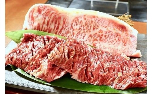 函館市 焼肉物語牛若 五種の味付けジンギスカン2種類と味付け肉の詰め合わせセット【黒毛和牛サーロインステーキ・国産ハラミ】_HD048-001