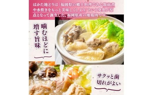 はかた地どり 美人 水炊き 2～3人前 コラーゲン付 セット [MEAT PLUS 福岡県 宇美町 um40azp010033] 鍋 博多 鶏鍋 水炊 地鶏 博多地鶏 はかた地鶏 博多地どり