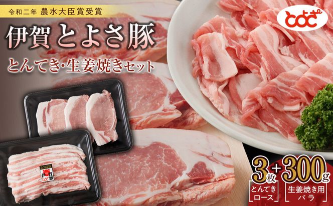 農水大臣賞受賞　伊賀とよさ豚　とんてき・生姜焼きセット 242161_FZ003