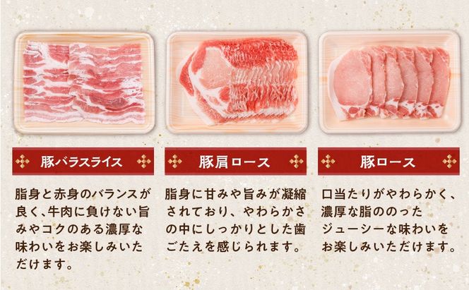 ＜容量選べる＞鹿児島県産豚 3種類 1.5kg～6kg（バラ・肩ロース・ロース）　K002-026_SKU