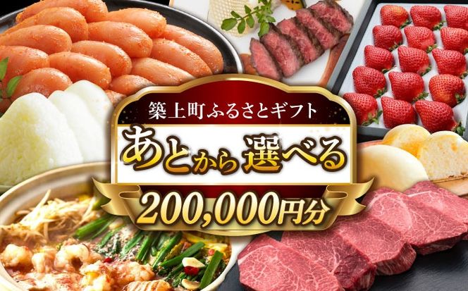 【あとから選べる】築上町ふるさとギフト 20万円分 ハンバーグ 餅 米 明太子 博多和牛[ABZY014]