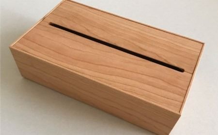 【チェリー素材】ティッシュボックス （大） 糸島市 / 贈り物家具 みはたや [ADD007] ティッシュボックス おしゃれ ティッシュケース 北欧