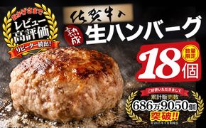 【14日以内発送！】佐賀牛入り ハンバーグ 18個(120g×18個)【佐賀牛 黒毛和牛 ブランド牛 九州 ハンバーグ 牛肉 豚肉 国産 お弁当 おかず 惣菜 おすすめ 人気】(H083107)