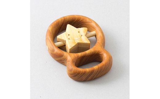 YKS019　山のくじら舎 赤ちゃんの宝石箱(箱入)おほしさま 木製 玩具 セット つみ木 歯固め コロコロ ギフト 包装 ラッピング プレゼント 贈り物 贈答 出産祝い 誕生日祝い のし 熨斗対応 高知県産